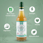 Elixir Detox bio Uberti - Vinaigre de cidre menthe spiruline avec bénéfices santé et certification organique