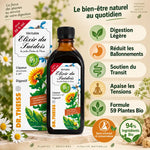 Elixir du Suédois 39° Dr Theiss 350ml avec ses 5 bénéfices digestifs et formule 59 plantes bio