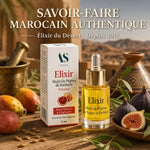 Elixir huile de pépins de figues de barbarie bio Arc en Sels 15ml packaging luxe marocain