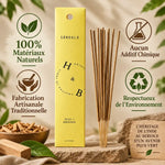 Encens Bois de Santal 10 bâtons naturels artisanaux indiens éco-responsables