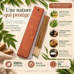 Encens Neem & Citronnelle naturel 10 bâtons roulés à la main avec ingrédients biologiques