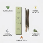 Encens Sauge Blanche naturel x10 avec bénéfices purification, énergie et sommeil réparateur