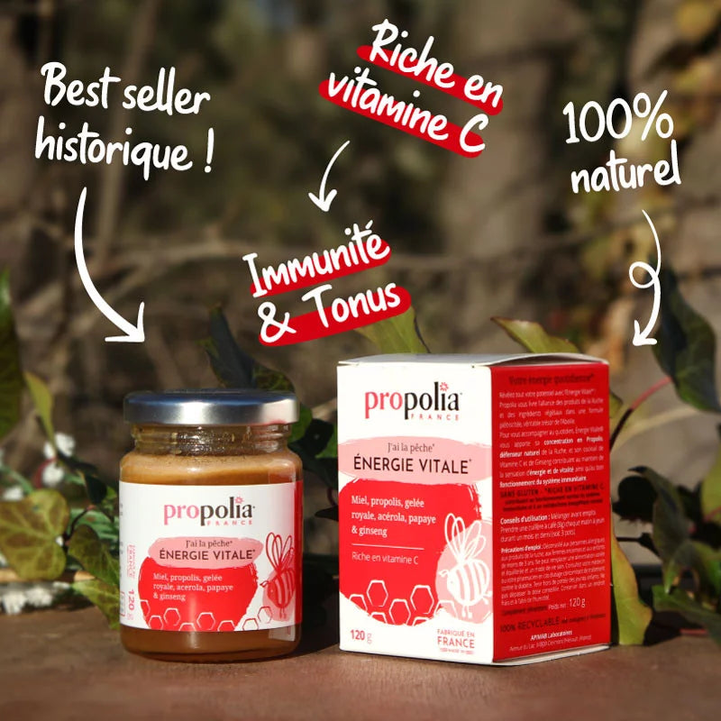 Les bienfaits de Energie vitale 120g propolia 