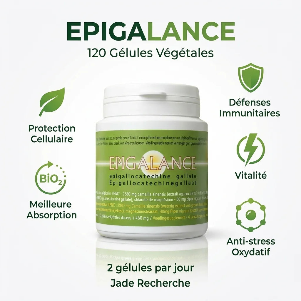Epigalance 120 gélules - Protection cellulaire et défenses immunitaires - Jade Recherche