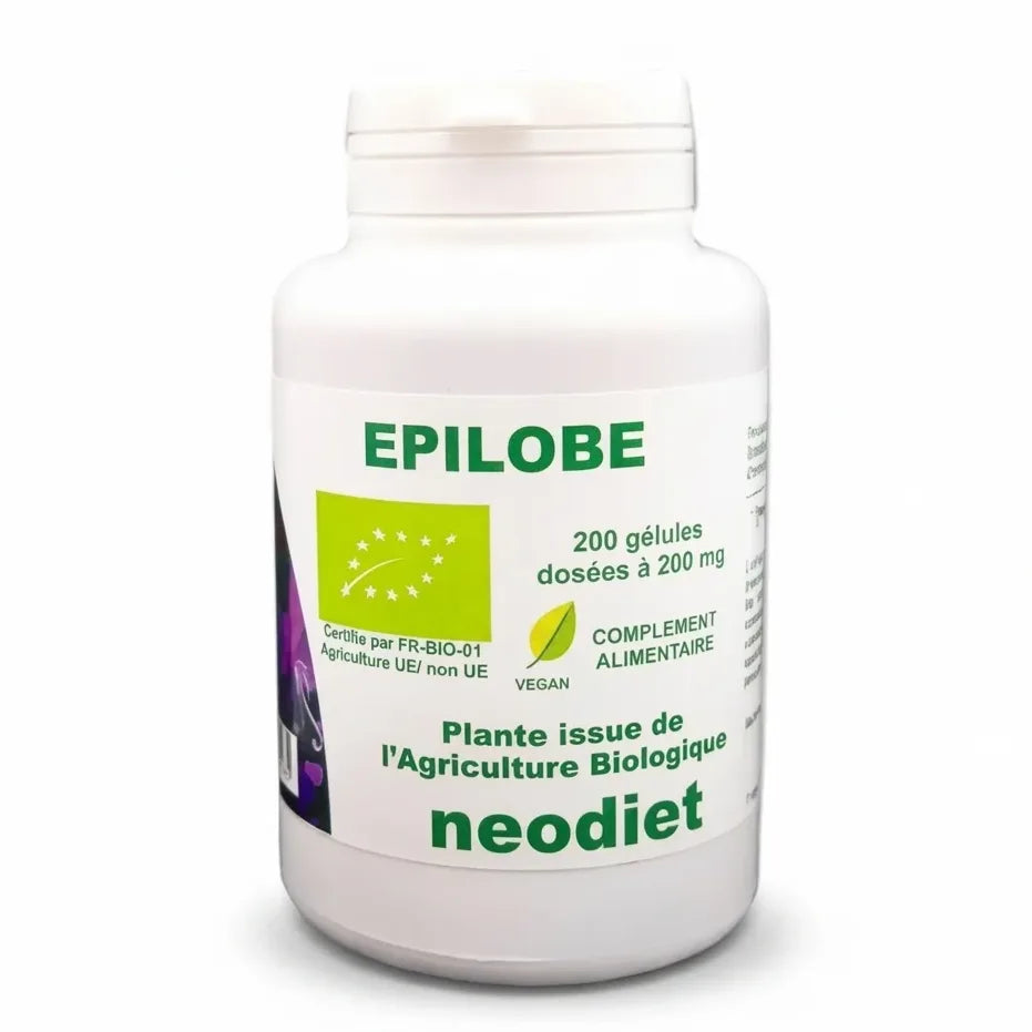 Épilobe Bio 200 gélules - Flacon complément alimentaire bio Vital Osmose