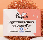 Lot de 2 Éponge Grattoir en Cuivre Pimpant
