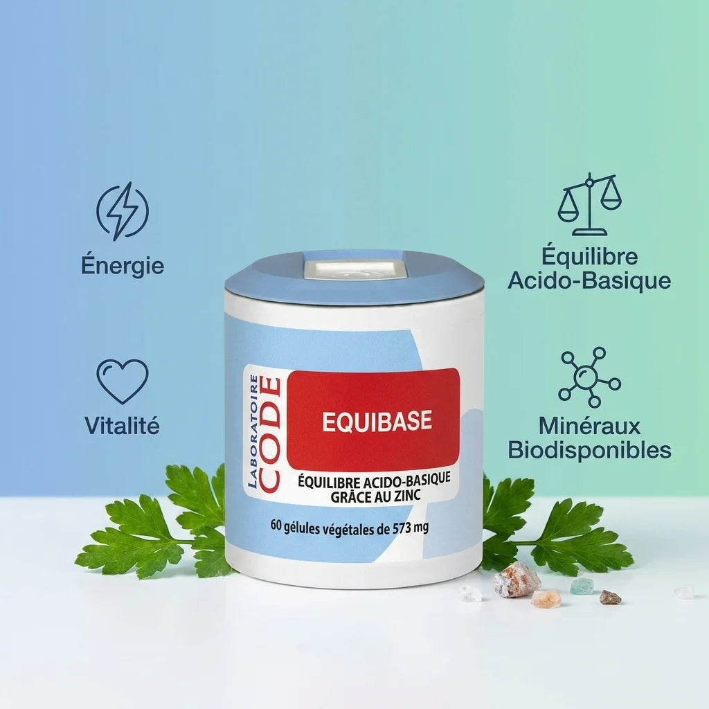 Equibase 60 gélules flacon bleu - Équilibre acido-basique, énergie et vitalité - Laboratoire Code