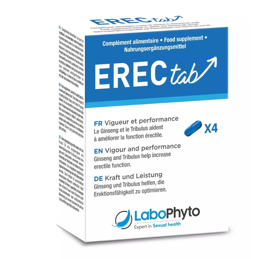 Une boîte de 4 comprimés d'Erectab