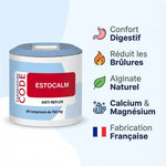 Estocalm anti-reflux gastrique 60 capsules Laboratoire Code avec bénéfices digestifs