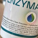 Zoom sur l'étiquette du pot Enzymajade de Jade Recherche montrant la composition détaillée