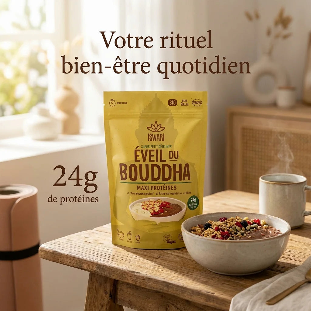Eveil du Bouddha Maxi Protéinés 360g Iswari bowl petit-déjeuner protéiné wellness