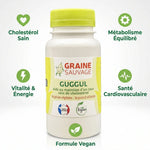 Extrait de Guggul vegan 60 gélules Graine Sauvage avec bénéfices santé: cholestérol, métabolisme, vitalité
