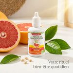 Extrait de Pépins de Pamplemousse Superdiet 50ml avec pamplemousse frais et feuilles vertes