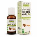 Extrait de Propolis Verte Bio 15ml Propos'Nature - Flacon compte-gouttes verre ambré avec emballage bio