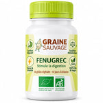 Bouteille Fenugrec bio vegan Graine Sauvage avec bouchon vert et certification écologique