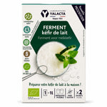 Ferment Kéfir de lait bio Yalacta 2 sachets avec certification FR-BIO-10 et symbole sans gluten