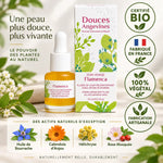 Sérum visage Flamenca bio hydratant - Bouteille dropper ambre certifiée France 100% végétal
