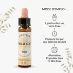 Fleur de Bach Avoine sauvage bio 10ml Dioter avec posologie et brins botaniques