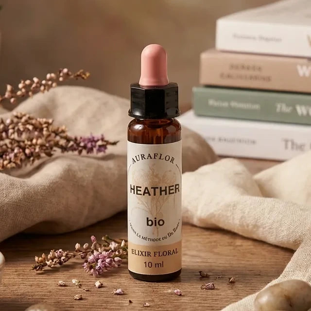 Fleur de Bach bruyère bio 10 ml Dioter - flacon verre brun avec compte-gouttes