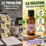 Fleur de Bach Centaurée bio en granules Biofloral 19,5 g : infographie problème-solution pour retrouver douceur et fermeté