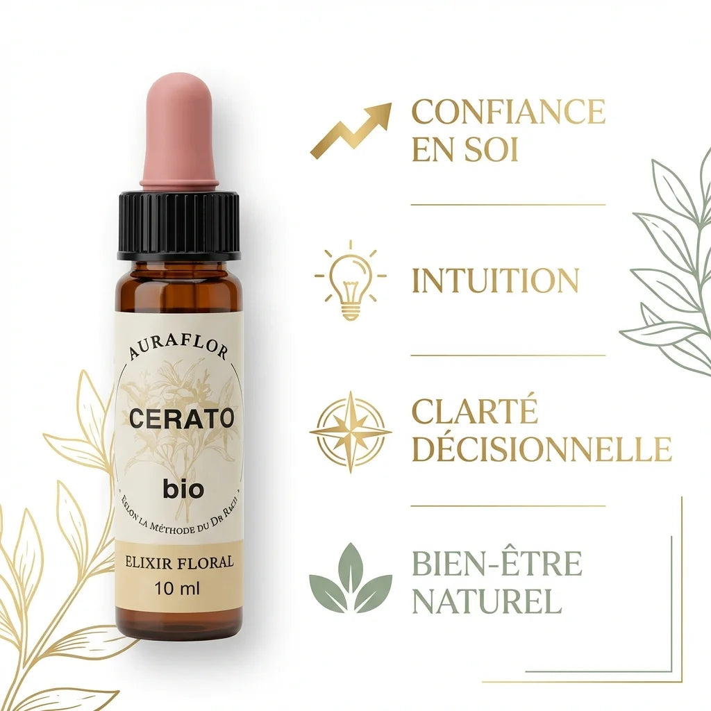 Fleur de Bach Cerato Bio 10ml Dioter avec bénéfices confiance intuition clarté bien-être