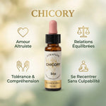 Fleur de Bach Chicorée Bio 10ml Dioter avec bénéfices : amour altruiste et relations équilibrées
