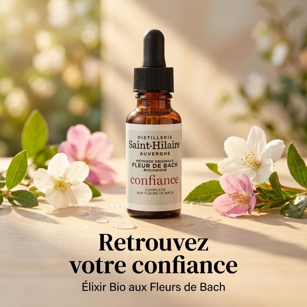 Fleur de Bach Confiance 20ml, élixir bio aux fleurs, retrouvez votre confiance naturellement
