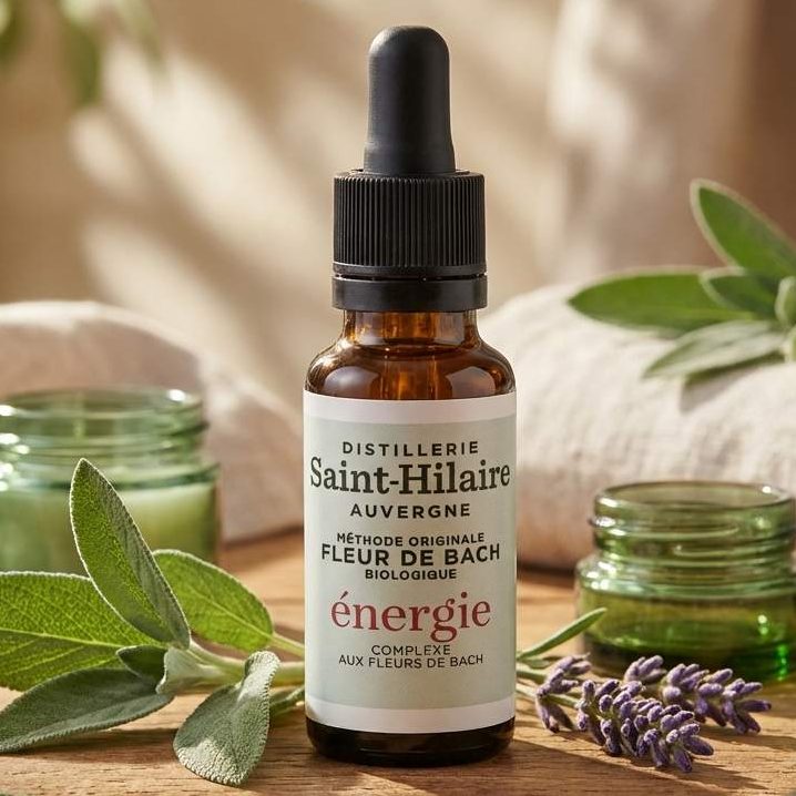 Fleur de Bach Energie bio Saint-Hilaire 20ml avec herbes naturelles et lumière du jour