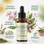 Fleur de Bach Impatiens n°18 20ml Saint-Hilaire avec fleurs et ingrédients biologiques