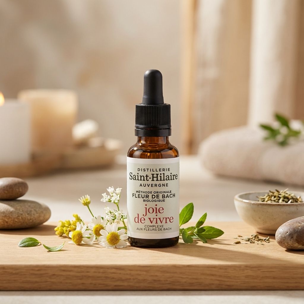 Fleur de Bach Joie de vivre 20ml Saint-Hilaire en flacon ambré avec compte-gouttes