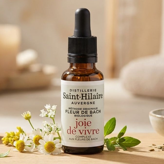 Fleur de Bach Joie de vivre 20ml Saint-Hilaire en flacon ambré avec compte-gouttes