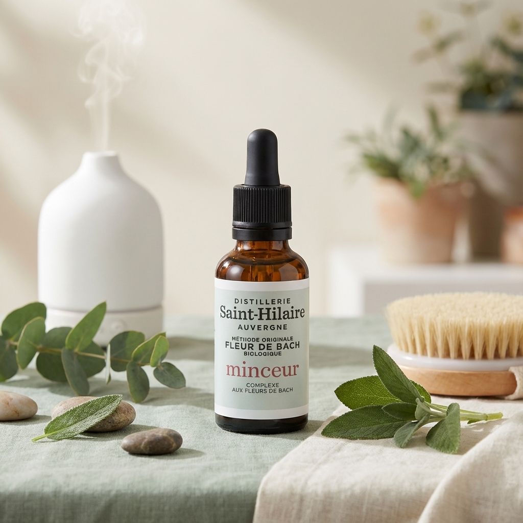 Fleur de Bach minceur bio 20ml Distillerie Saint Hilaire en flacon verre ambré