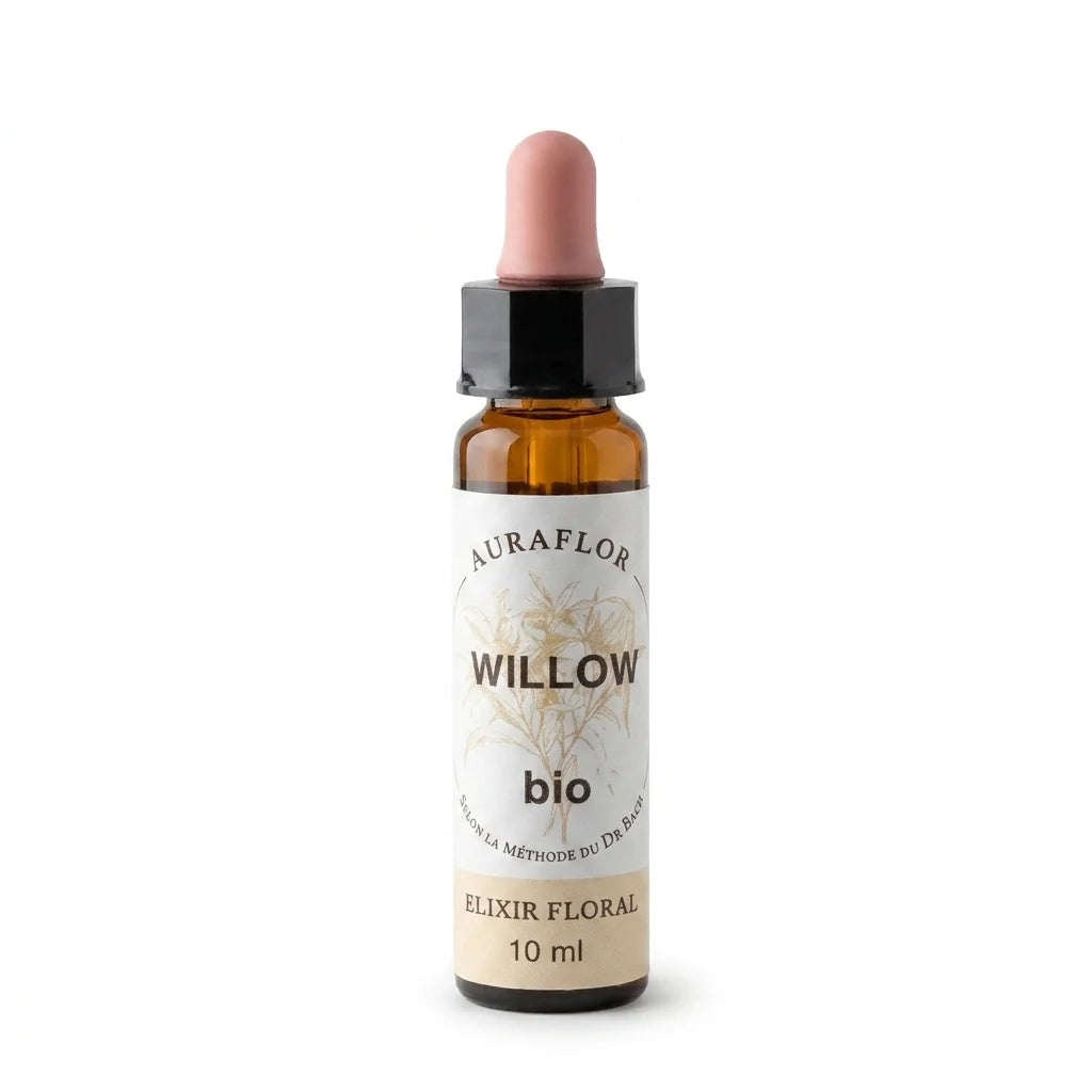 Fleur de Bach Saule Bio 10ml - Flacon compte-gouttes en verre ambré Dioter