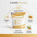 Flexiform articulations - Complexe 4 actifs brevetés Inolab pour santé articulaire avec collagène et curcuma
