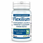 Flexilium 60 gélules végétales LT Labo - bouteille blanc et bleu en studio