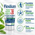 Flexilium Gel 150ml silicium organique - Flexibilité articulaire, pénétration rapide, sans résidu gras