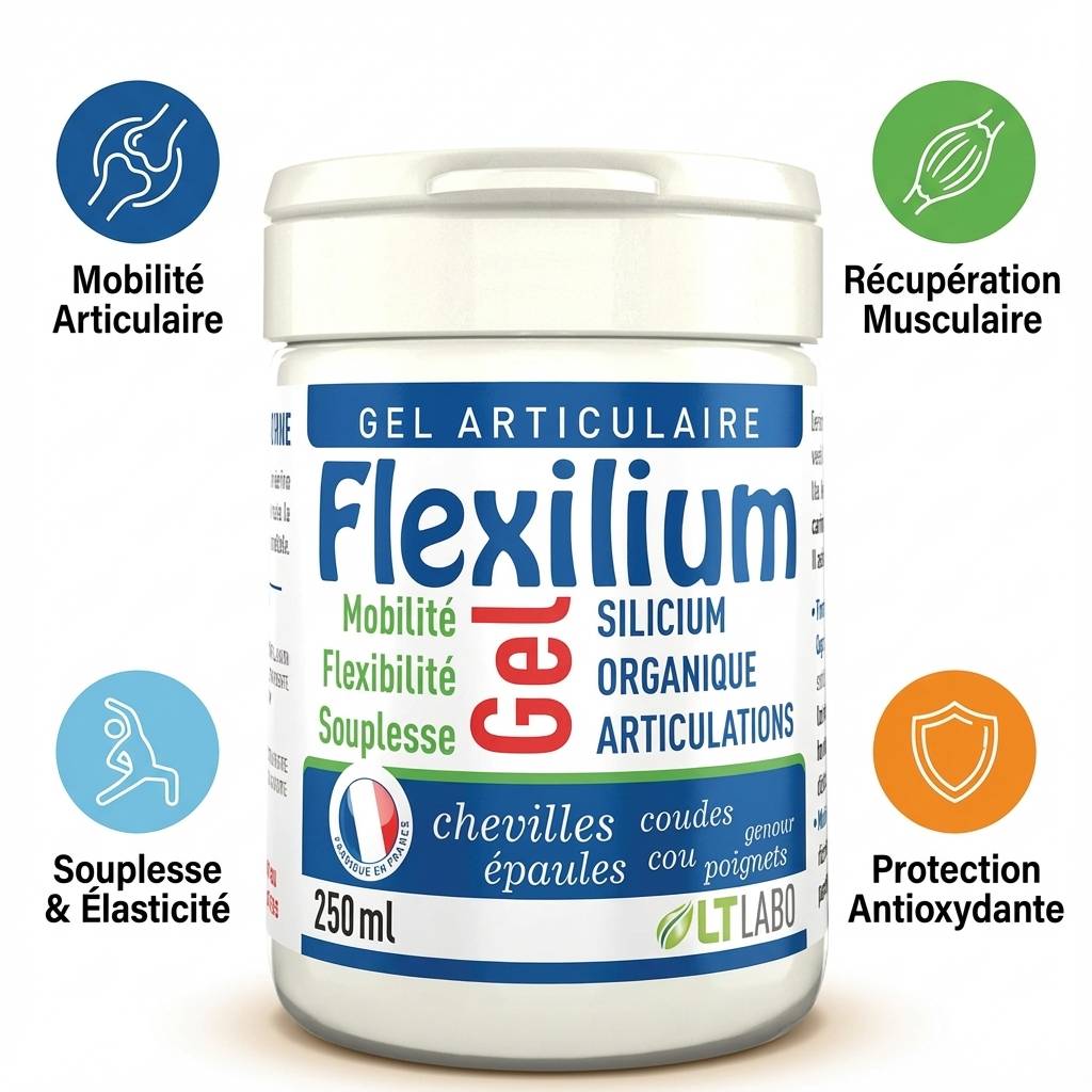 Flexilium Gel 250ml - Gel articulaire silicium avec bénéfices mobilité et récupération musculaire