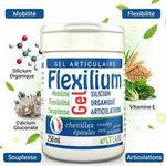 Flexilium Gel 250ml pot blanc silicium organique pour articulations mobilité flexibilité
