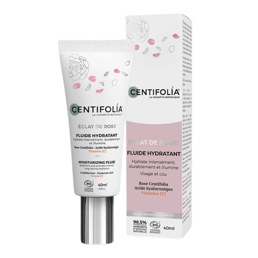 Fluide Hydratant Éclat de Rose Bio Centifolia 40 ml