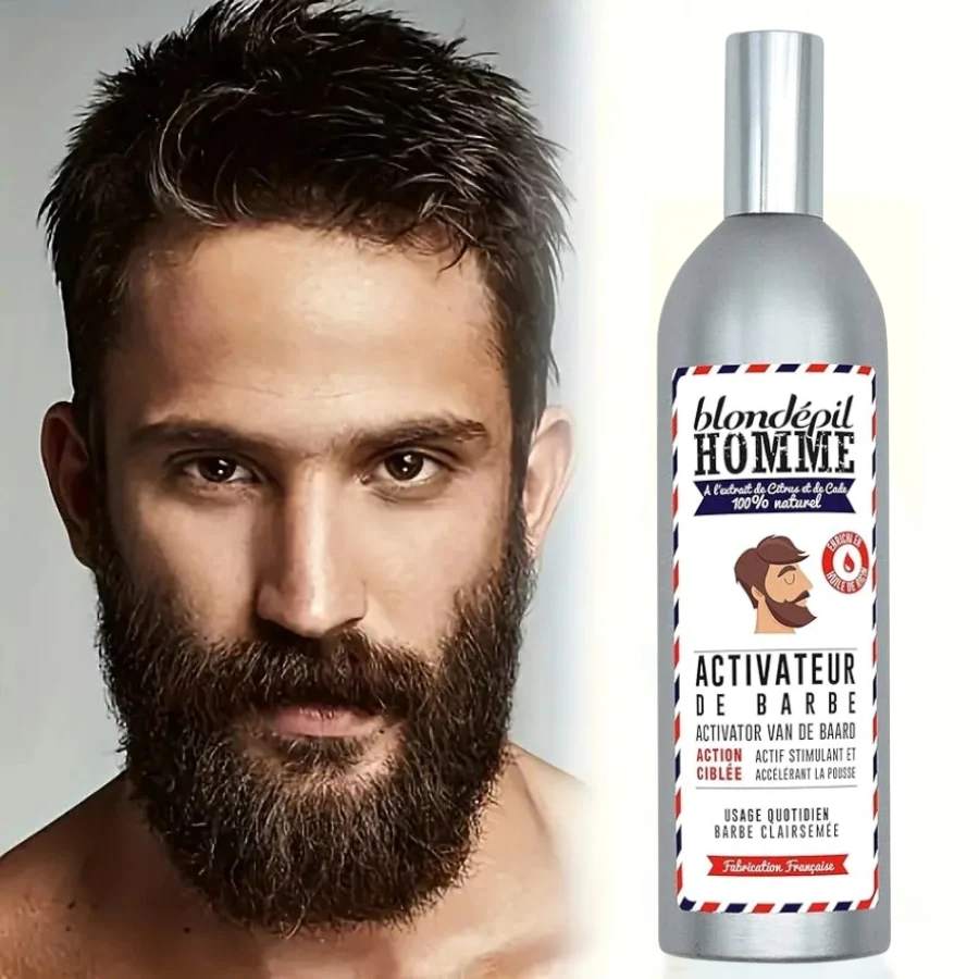 focus sur l'huile de pousse barbe contenue dans le coffret prestige