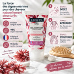 Gel coiffant structurant Bio Coslys 150ml avec mode d'emploi et ingrédients naturels marins