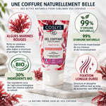 Gel coiffant structurant Bio Coslys 150ml avec ingrédients naturels et algues marines