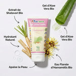 Gel Corps Bio Shatavari AyurVana avec ingrédients naturels - Aloe Vera, Hamamélis hydratant
