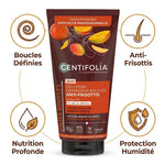 Gel-crème Centifolia boucles définies anti-frisottis bio 150ml avec icônes bénéfices