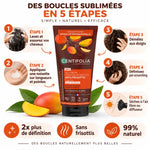 Gel-crème Centifolia définisseur de boucles anti-frisottis bio avec guide d'application 5 étapes