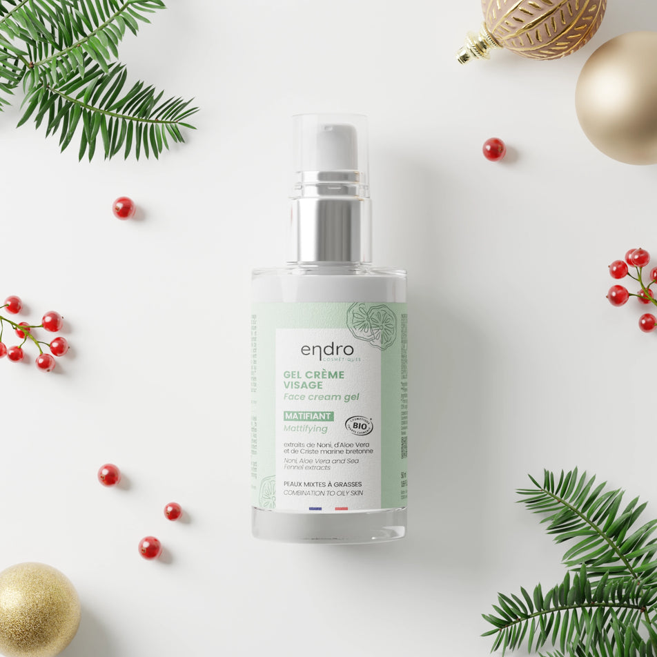 Photo d'ambiance d'un gel crème visage matifiant de 50 ml de la marque Endro