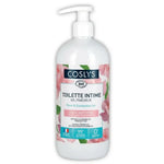 Gel intime fraîcheur rose eucalyptus bio Coslys 500ml flacon pompe blanc