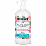 Gel intime fraîcheur rose et eucalyptus Bio Coslys 500ml flacon blanc avec pompe