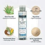 Gel lavant neutre Bio Coslys 100ml avec ingrédients naturels Aloe Vera et Glycérine