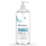Gel moussant neutre 3 en 1 Centifolia flacon 1 litre avec pompe doseur sur fond blanc